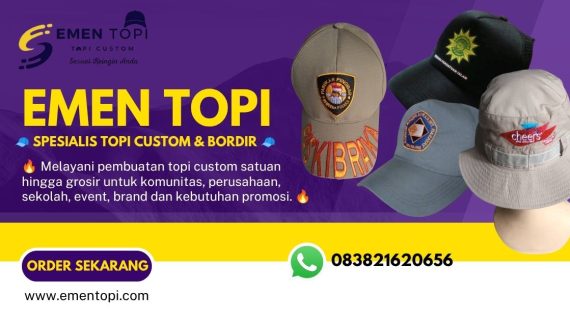 Pusat Topi Custom Promosi Brand