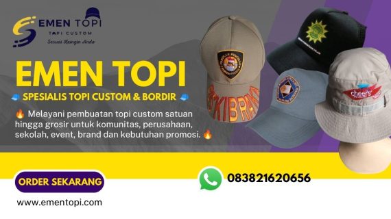 Grosir Topi Custom Murah Bandung