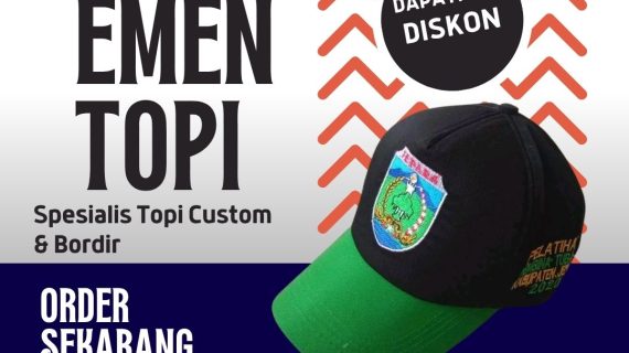 Pusat Topi Custom Murah